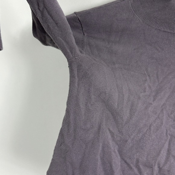 Aritzia Sunday Best Ellie Sweater Grey Womens Sz XS Mock Neck Open Back Knit Top - Picture 9 of 16